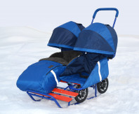 Санки на колесах для двойняшек или погодок