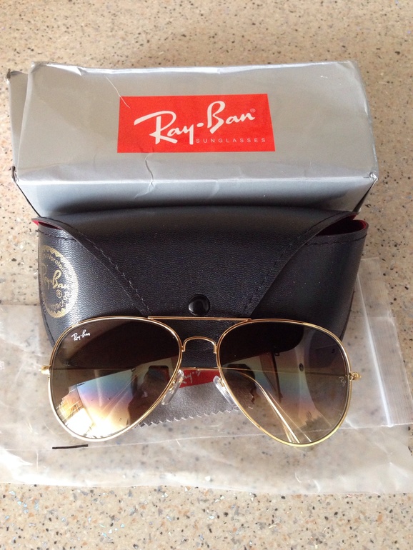 Авиаторы RayBan коричневые