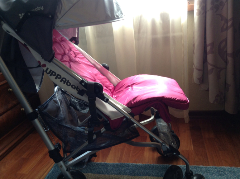 Наша  новенькая   коляска   uppababy   g- luxe!! Розово- фиолетовая .