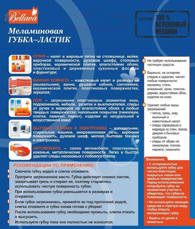 Меламиновая губка из НЕМЕЦКОГО материала!!!