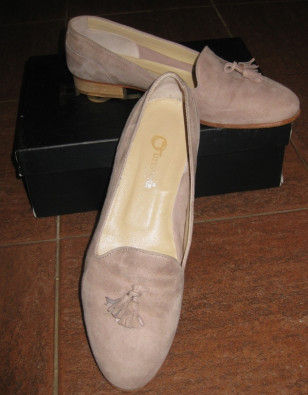 Итальянские туфли. Натуральная замша