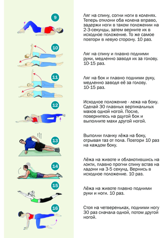 Упражнения для спины