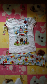 Комплект Monnalisa футболка +лосины р.4-5 лет