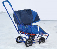 Санки на колесах для двойняшек или погодок