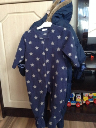 Весенний комбез+поддева 74см