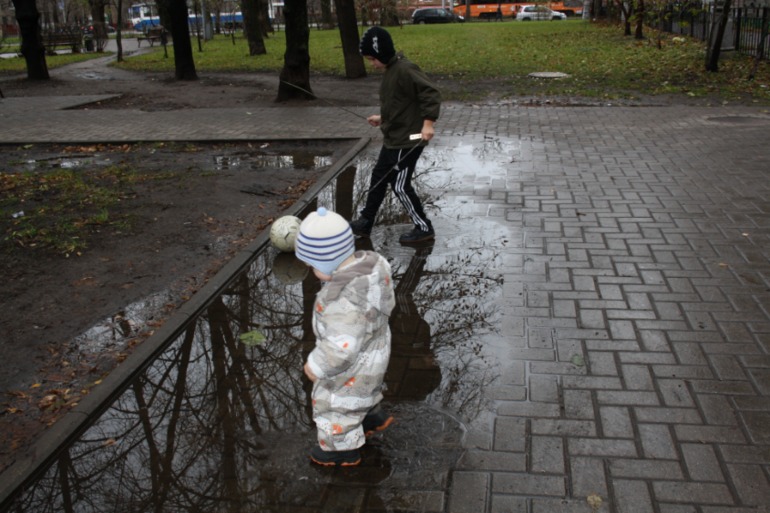 А ещё,мы сегодня плавали...