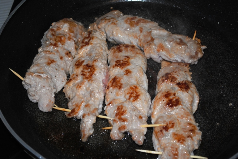 Мясные косички...