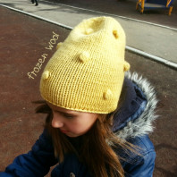 Детская шапочка попкорн однотонная