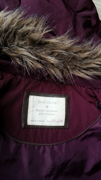 Продам теплую куртку zara на девочку, рост 104