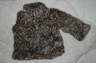 Новое Меховое пальто-кардиган / полушубок