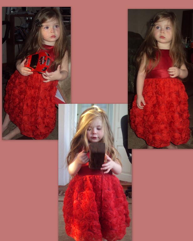 Ledi in red