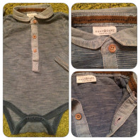 боди с длинным рукавом Некст 6-9 мес., состояние отличное