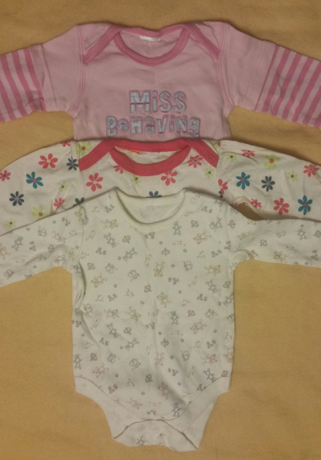 Комплект Боди 3 шт, размер 62-68