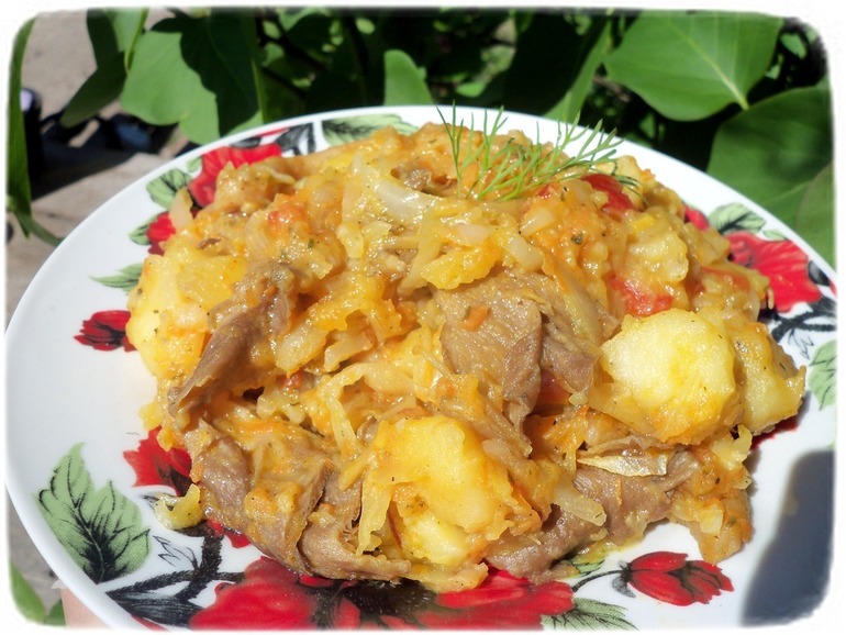 Овощное рагу.