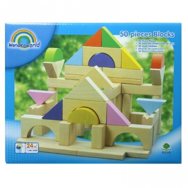 Игровой набор кубики - дерево.