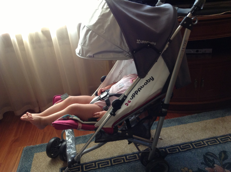 Наша новенькая  uppababy  g- luxe!! Розово- фиолетовая .