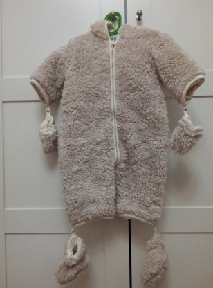 меховой комбинезон Vertbaudet