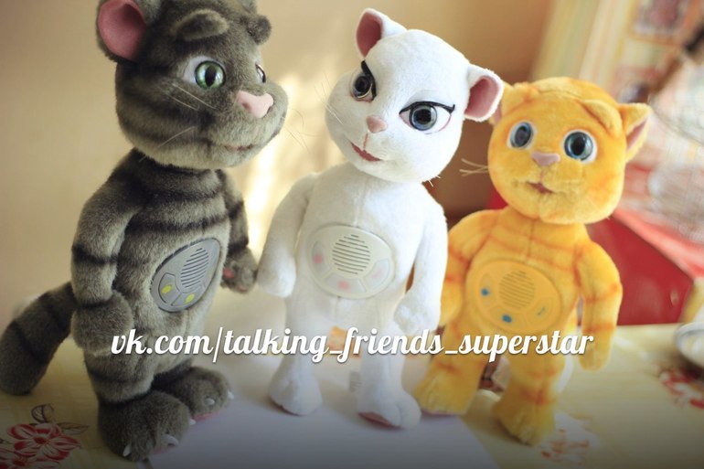 Интерактивные игрушки Talking Friends Superstar Talking Tom / Talking Angela / Talking Ginger