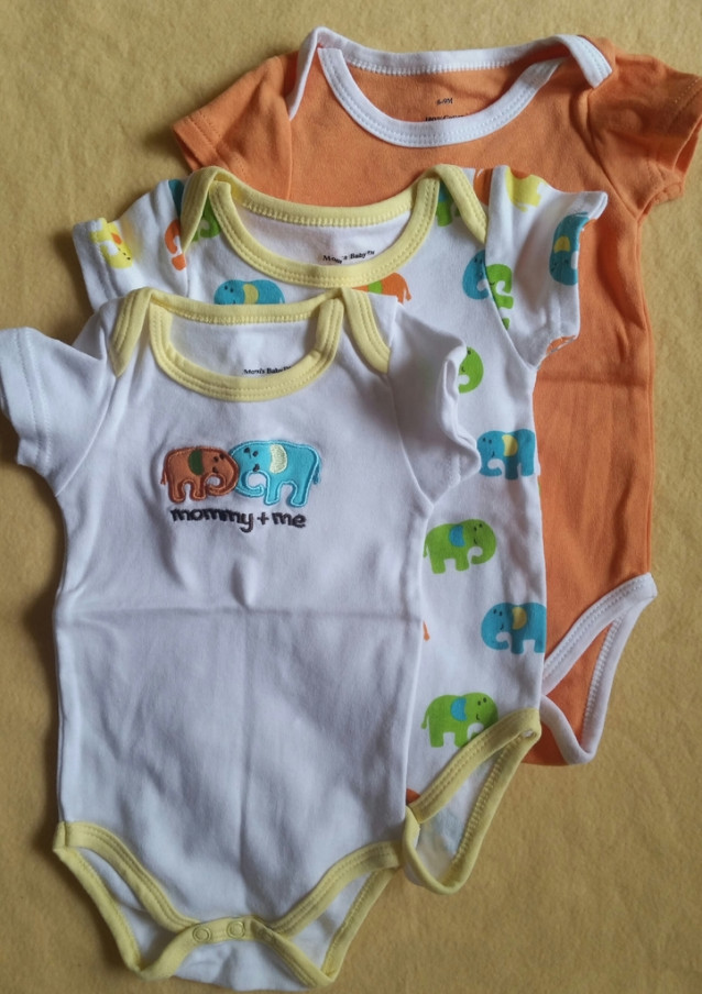 Комплект Боди 3 шт, размер 3-6 мес