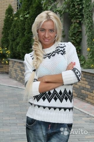 Кофта вязаная белая