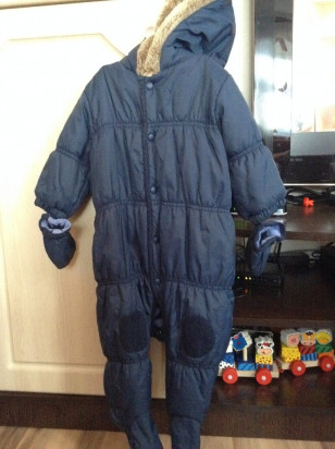 Весенний комбез+поддева 74см