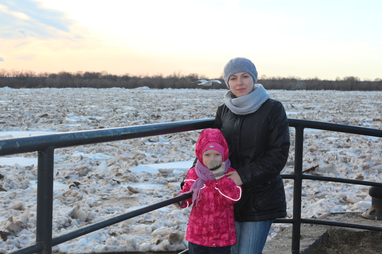 Ледоход р. Северная Двина 20.04.2014 г.