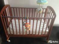 Кроватка Papaloni Италия дерево + матрас ортопед