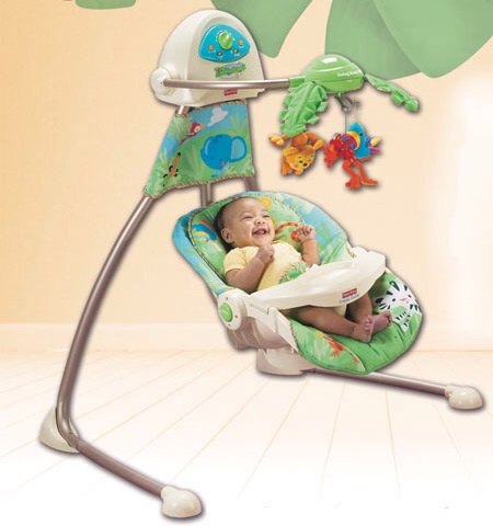Продам кресло качели Fisher Price тропические джунгли