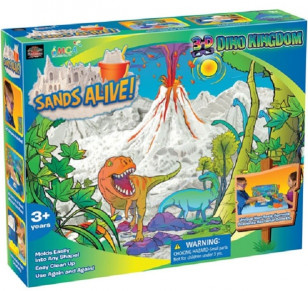 Живой песок. Набор с динозаврами, 3D очки