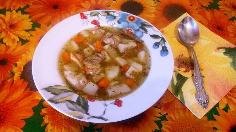 Вкусный супчик с мяском