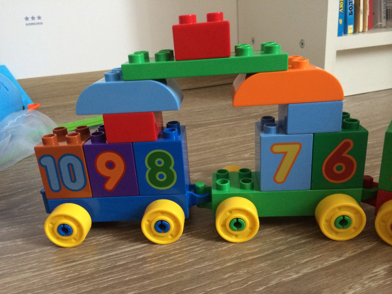 Lego Duplo паровозик с цифрами, Мск