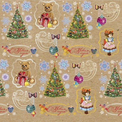 крафтовая бумага для новогодних поделок и упаковки подарков — 3 ответов ...