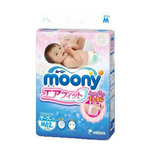 Moony подгузники M (6-11 кг), 62 шт.