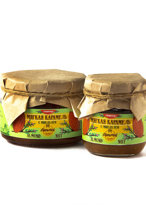 Мягкая карамель с миндальным орехом 250гр «ALMOND NUT»