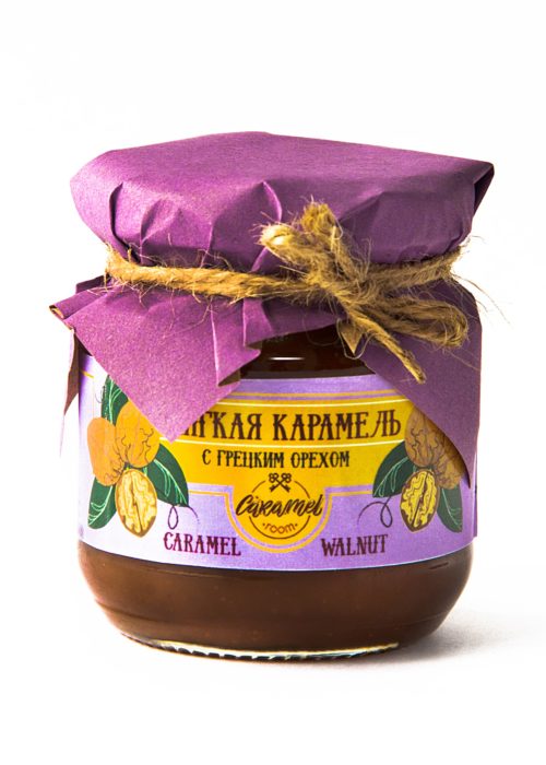 Мягкая карамель с грецким орехом 250гр «WALNUT CARAMEL»
