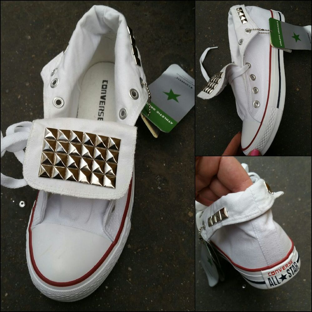 Кеды Convers женские низкие с клепками