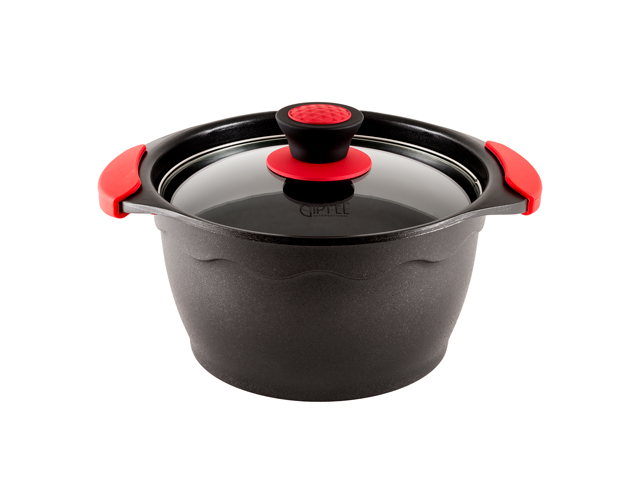 0468 GIPFEL Кастрюля ANTEA 24см /4,1л со стеклянной крышкой