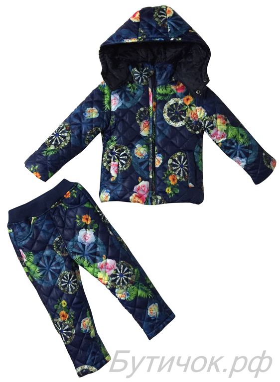Костюм KENZO синий цветы