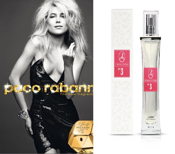 №3 известен как Lady Million Paco Rabanne - 50мл