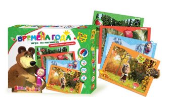 Игра магнитная "Времена года. Маша и Медведь"