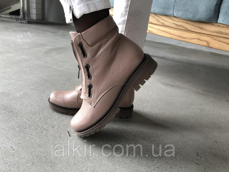 Ботинки из натуральной кожи визон №376-14 (астра 12 беж) 19