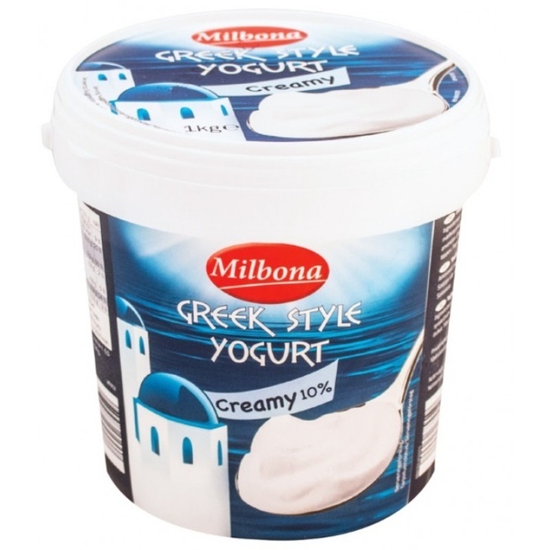Йогурт Milbona Greek Style (10%, греческий стиль) 1 кг за 351 руб. 