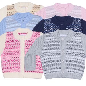 Вязаная кофта на пуговицах Иней