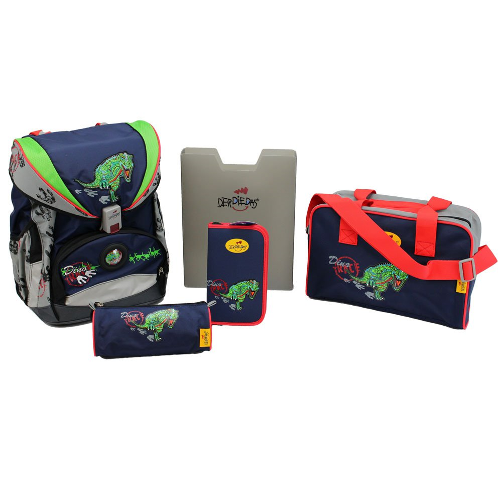 Ранец  Der*Die*Das  Ergoflex След Динозавра с наполнением