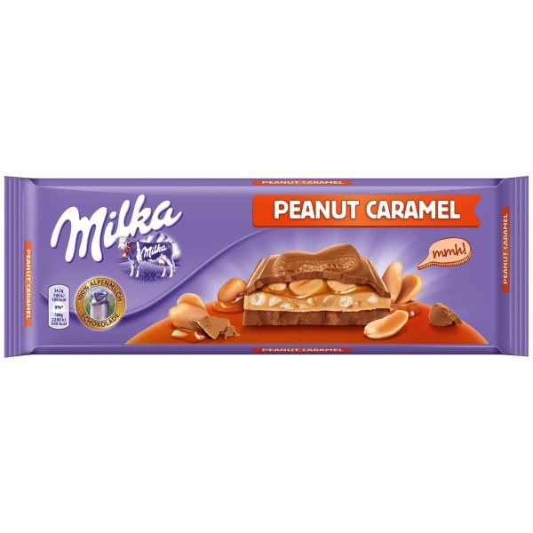 Шоколад Milka Peanut Caramel 300 гр