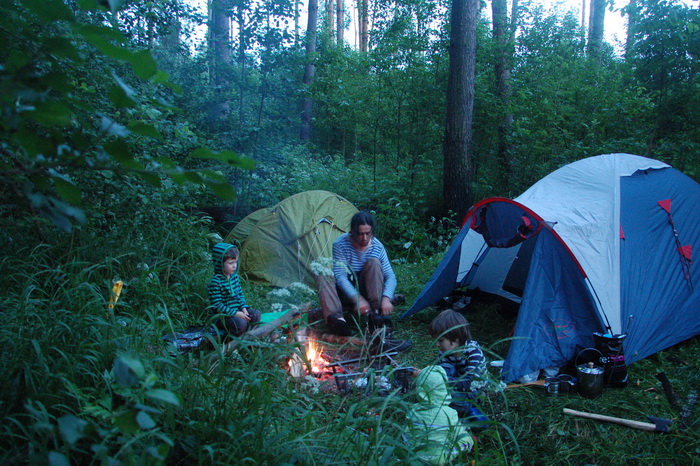 Одноночный многодетный поход