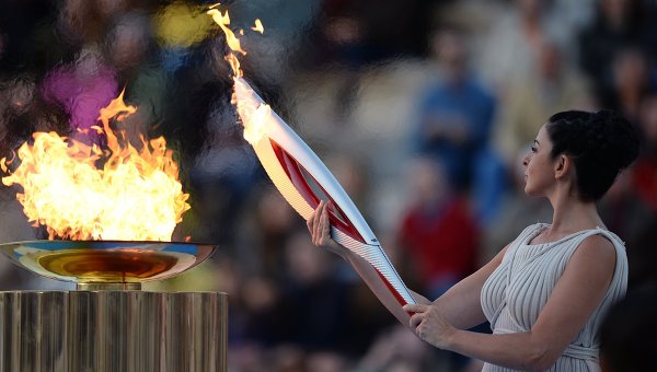 про олимпийский огонь...