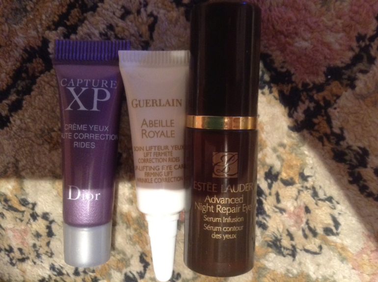 Мои губы, глаза и лосьоны.