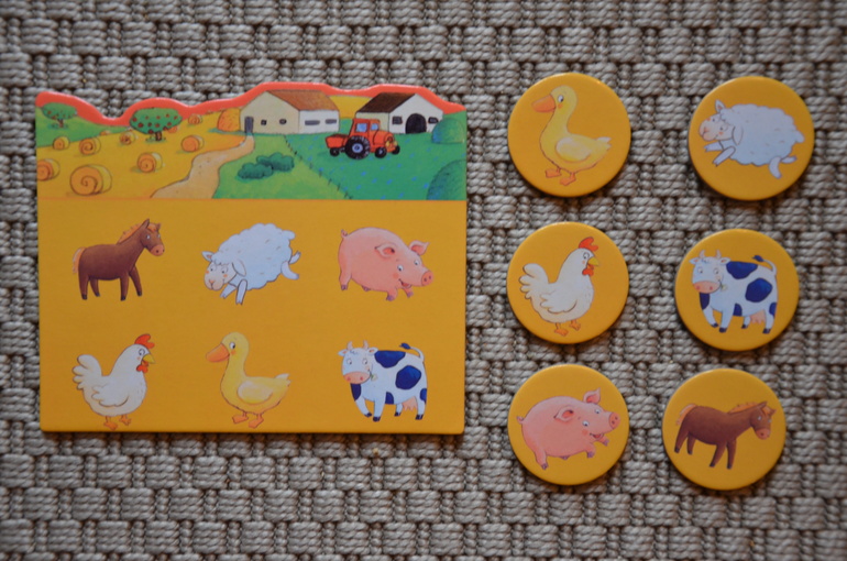 Лото животные Djeco и МемоFRUTTI от Janod