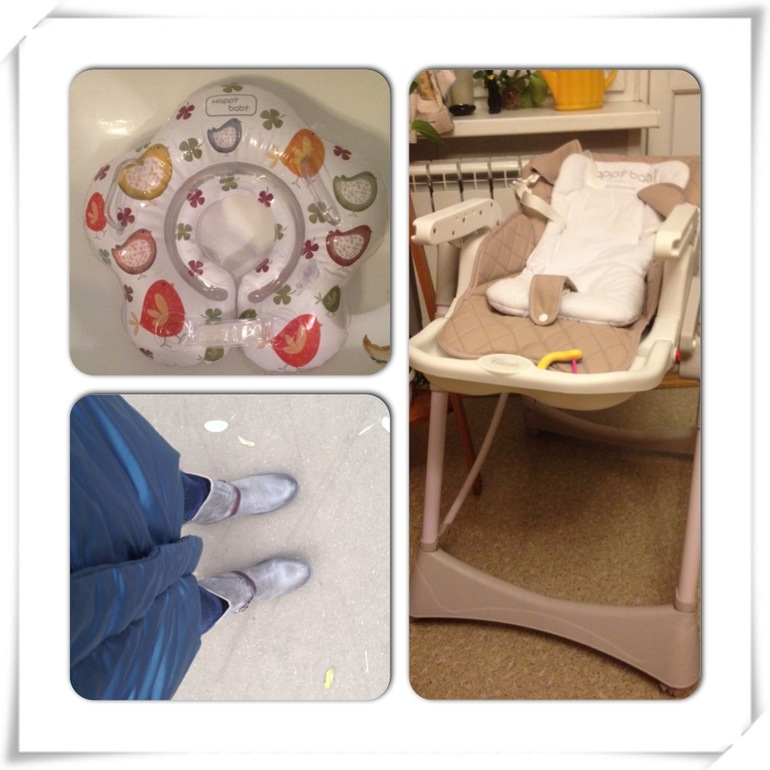 Happy baby авто-кресло Gelios, стульчик William, круг для купания с курицами:)